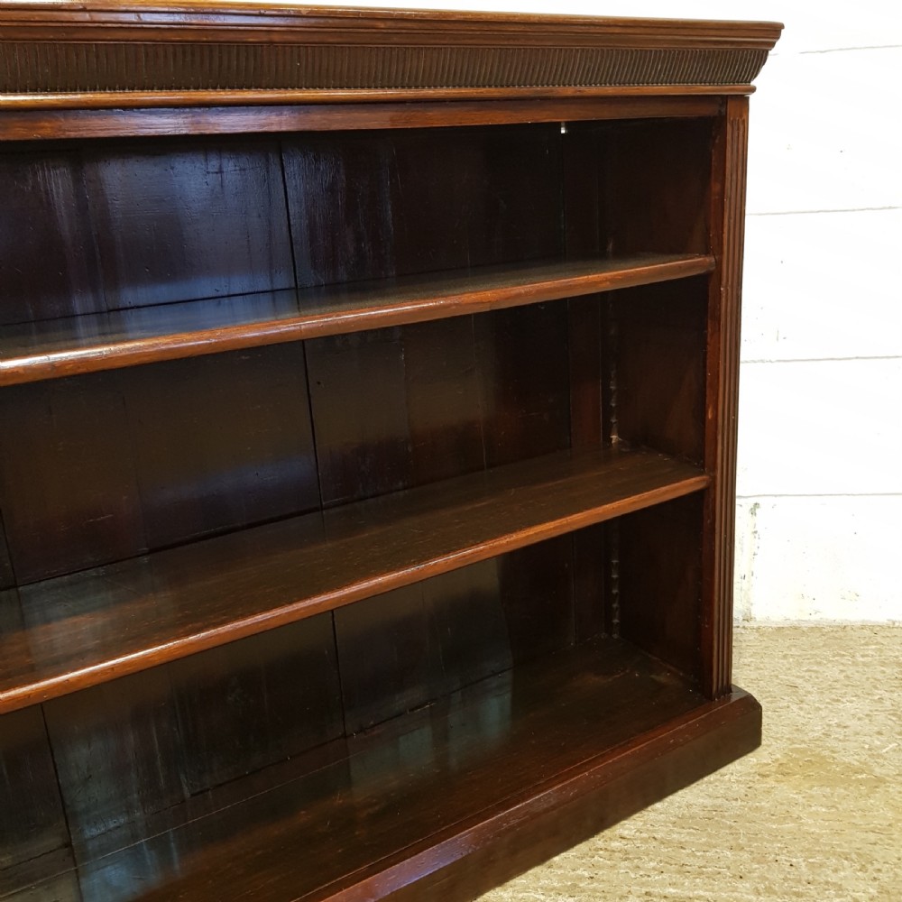 ANTIQUE VICTORIAN MAHOGANY OPEN BOOKCASE C1880 View III