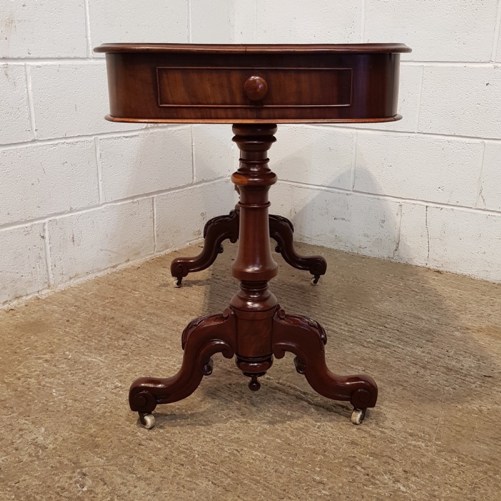ANTIQUE VICTORIAN MAHOGANY SIDE TABLE C1880 View V