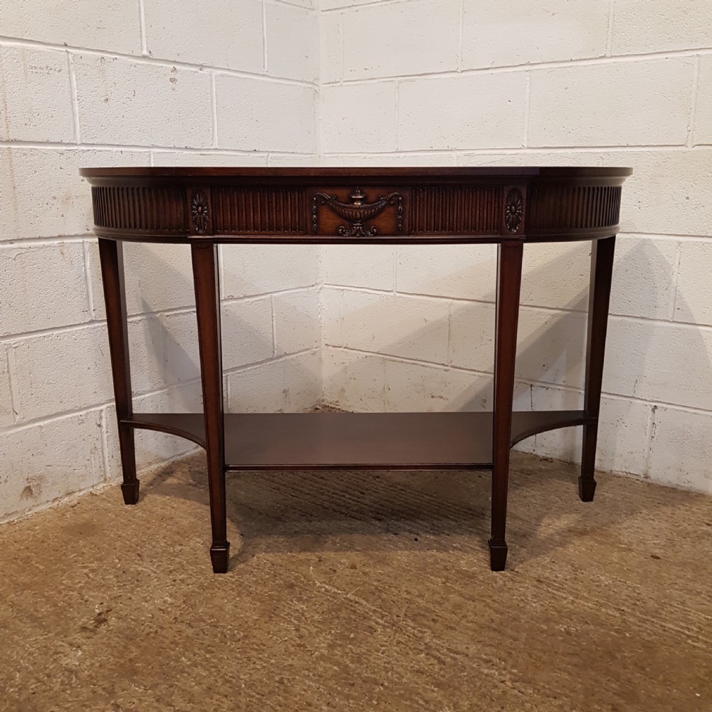 ANTIQUE EDWARDIAN MAHOGANY CONSOLE TABLE BY WARING & GILLOWS C1900 View II