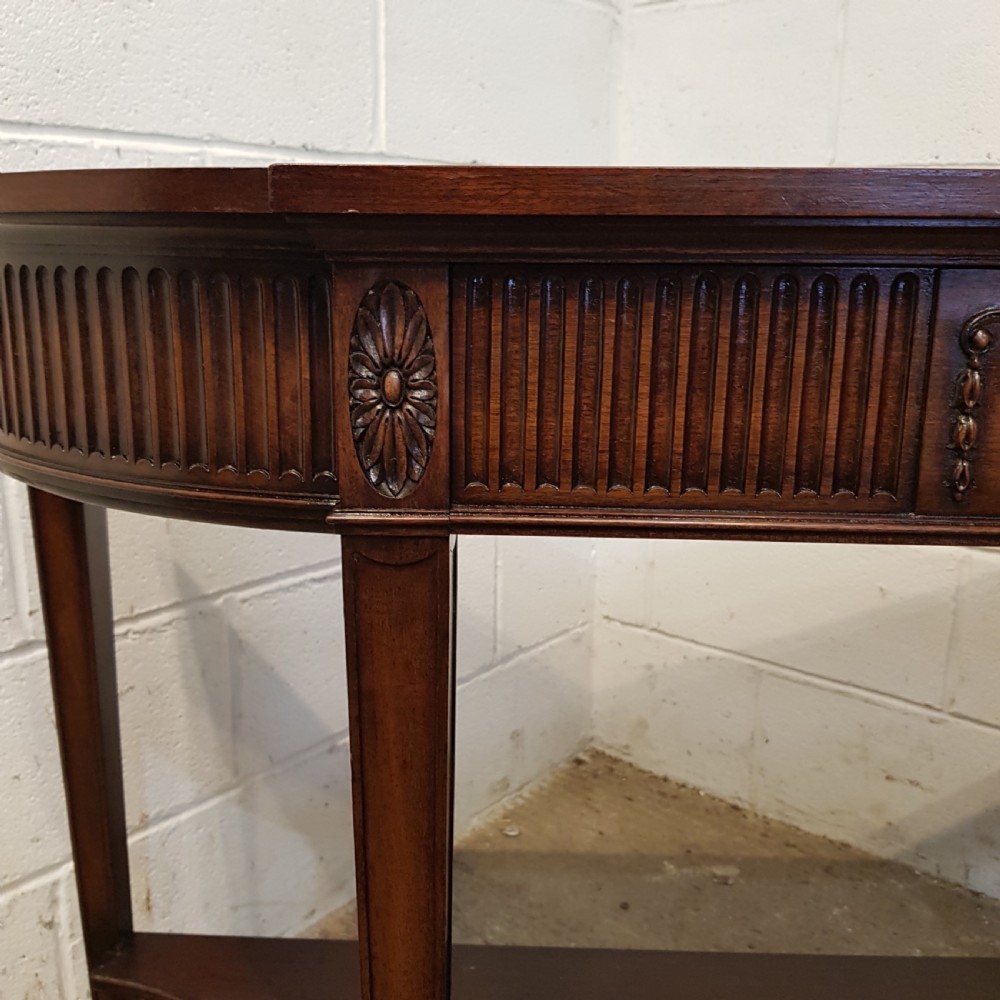 ANTIQUE EDWARDIAN MAHOGANY CONSOLE TABLE BY WARING & GILLOWS C1900 View IV