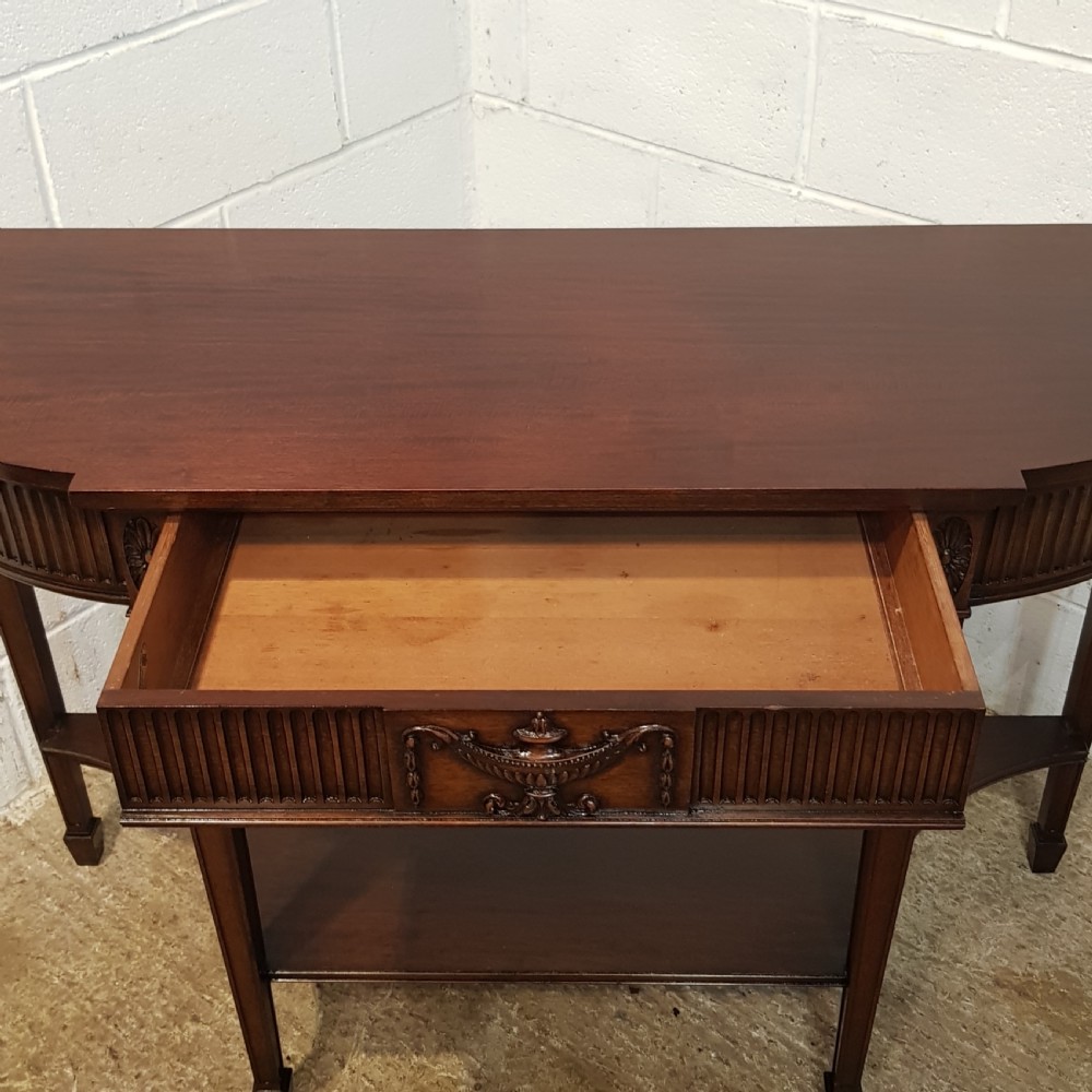 ANTIQUE EDWARDIAN MAHOGANY CONSOLE TABLE BY WARING & GILLOWS C1900 View V