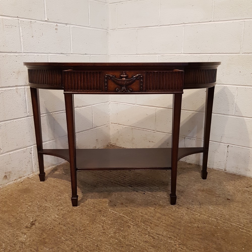 ANTIQUE EDWARDIAN MAHOGANY CONSOLE TABLE BY WARING & GILLOWS C1900 View VI