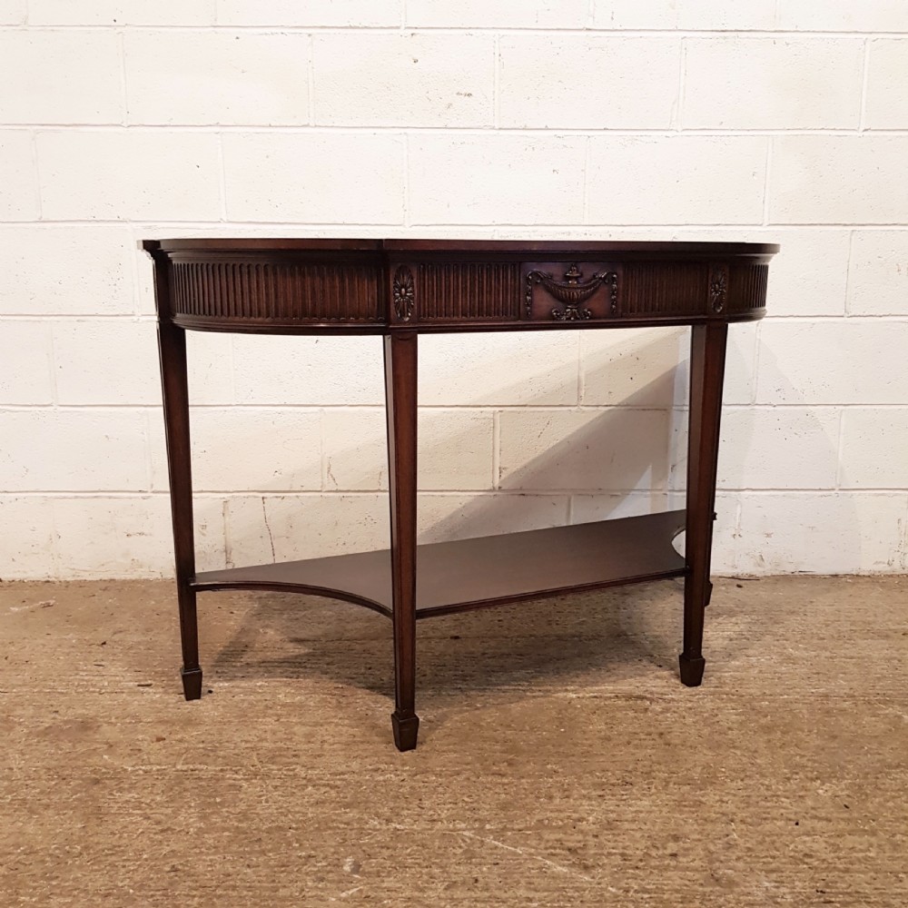 ANTIQUE EDWARDIAN MAHOGANY CONSOLE TABLE BY WARING & GILLOWS C1900 View VII