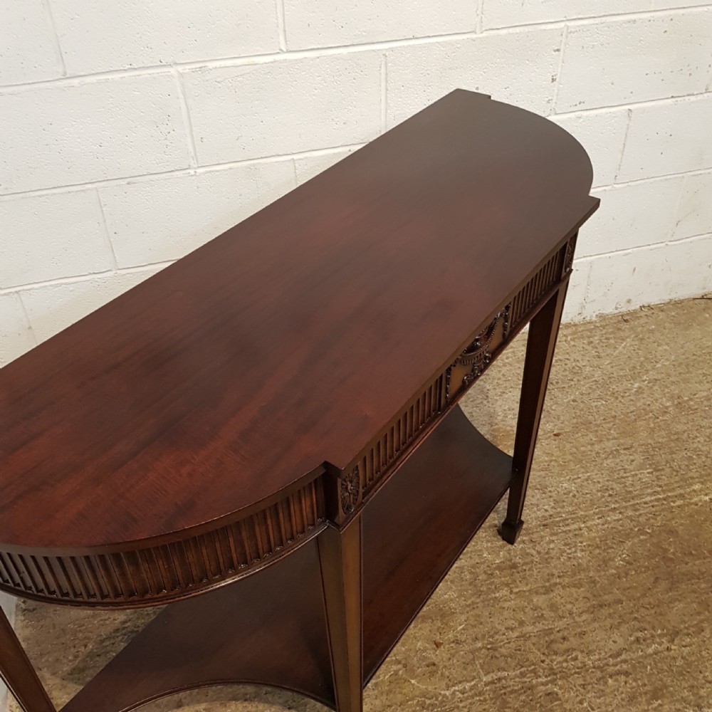 ANTIQUE EDWARDIAN MAHOGANY CONSOLE TABLE BY WARING & GILLOWS C1900 View VIII