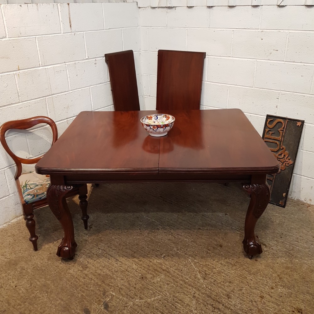ANTIQUE VICTORIAN MAHOGANY EXTENDING DINING TABLE C1880 SEATS UP TO 12