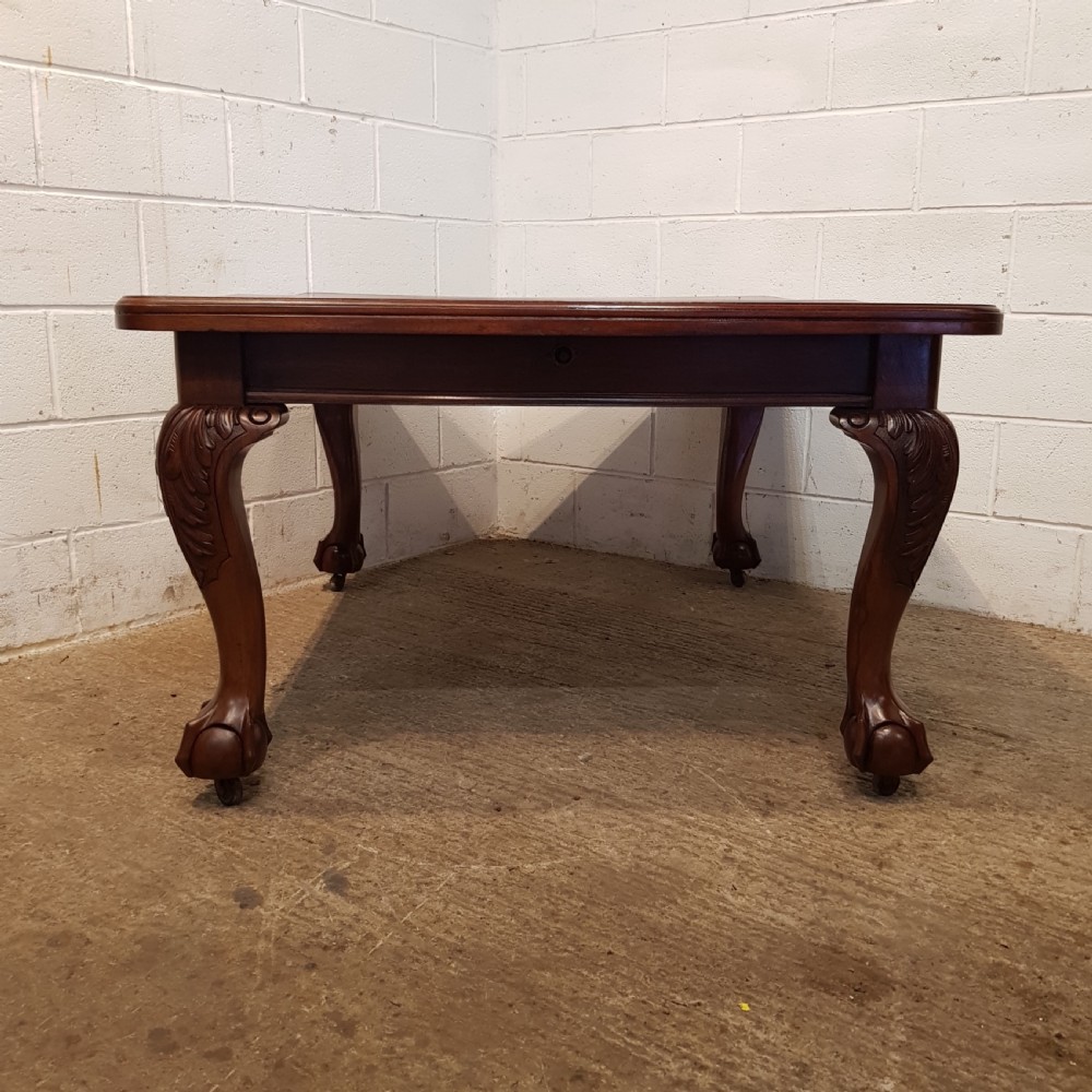 ANTIQUE VICTORIAN MAHOGANY EXTENDING DINING TABLE C1880 SEATS UP TO 12 View III