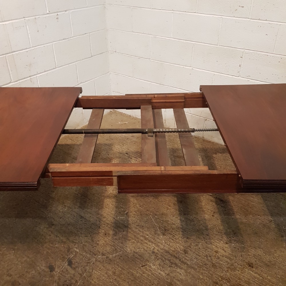 ANTIQUE VICTORIAN MAHOGANY EXTENDING DINING TABLE C1880 SEATS UP TO 12 View IV