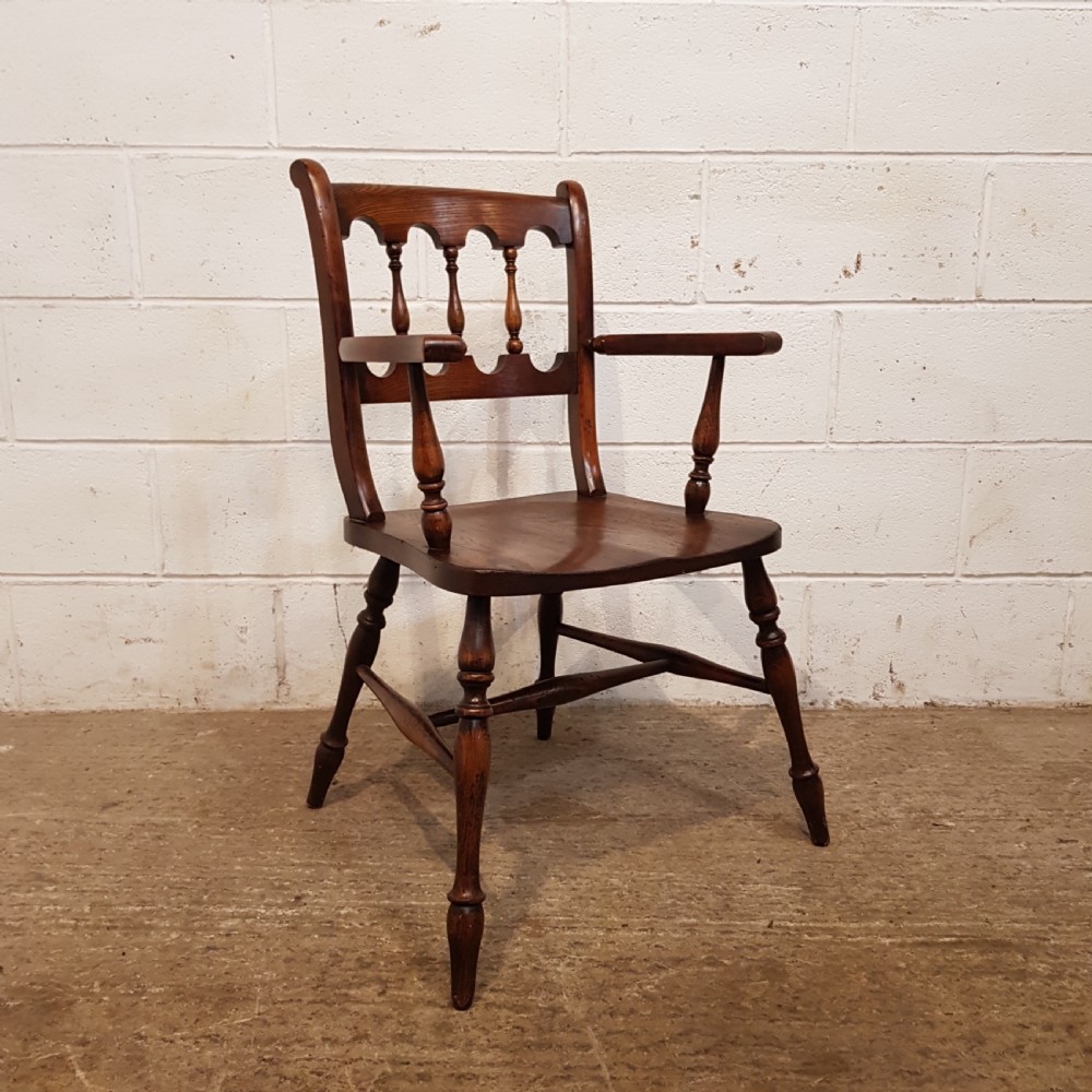 ANTIQUE SET EIGHT ASH & ELM COUNTRY DINING CHAIRS C1920 View IX