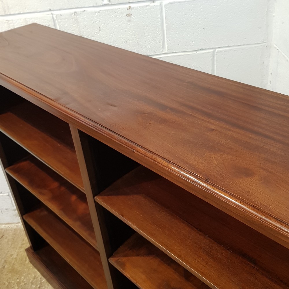 ANTIQUE VICTORIAN MAHOGANY OPEN BOOKCASE C1880 View III