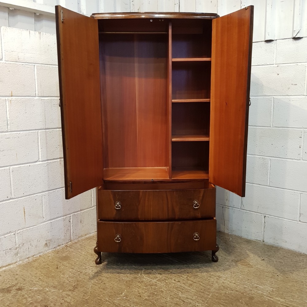 ANTIQUE EDWARDIAN BURR WALNUT TALLBOY C 1920 View II