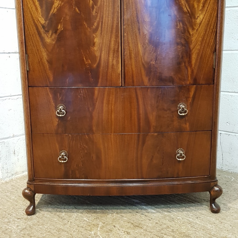 ANTIQUE EDWARDIAN BURR WALNUT TALLBOY C 1920 View III