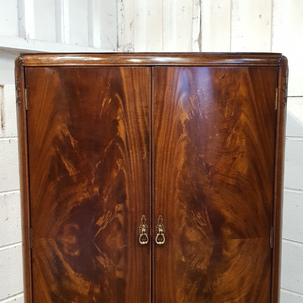 ANTIQUE EDWARDIAN BURR WALNUT TALLBOY C 1920 View V