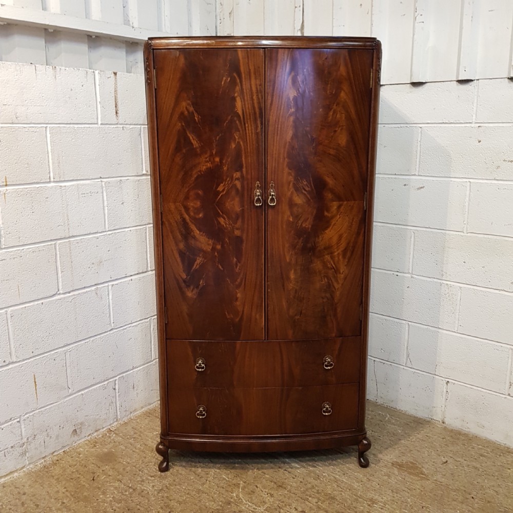 ANTIQUE EDWARDIAN BURR WALNUT TALLBOY C 1920 View VI