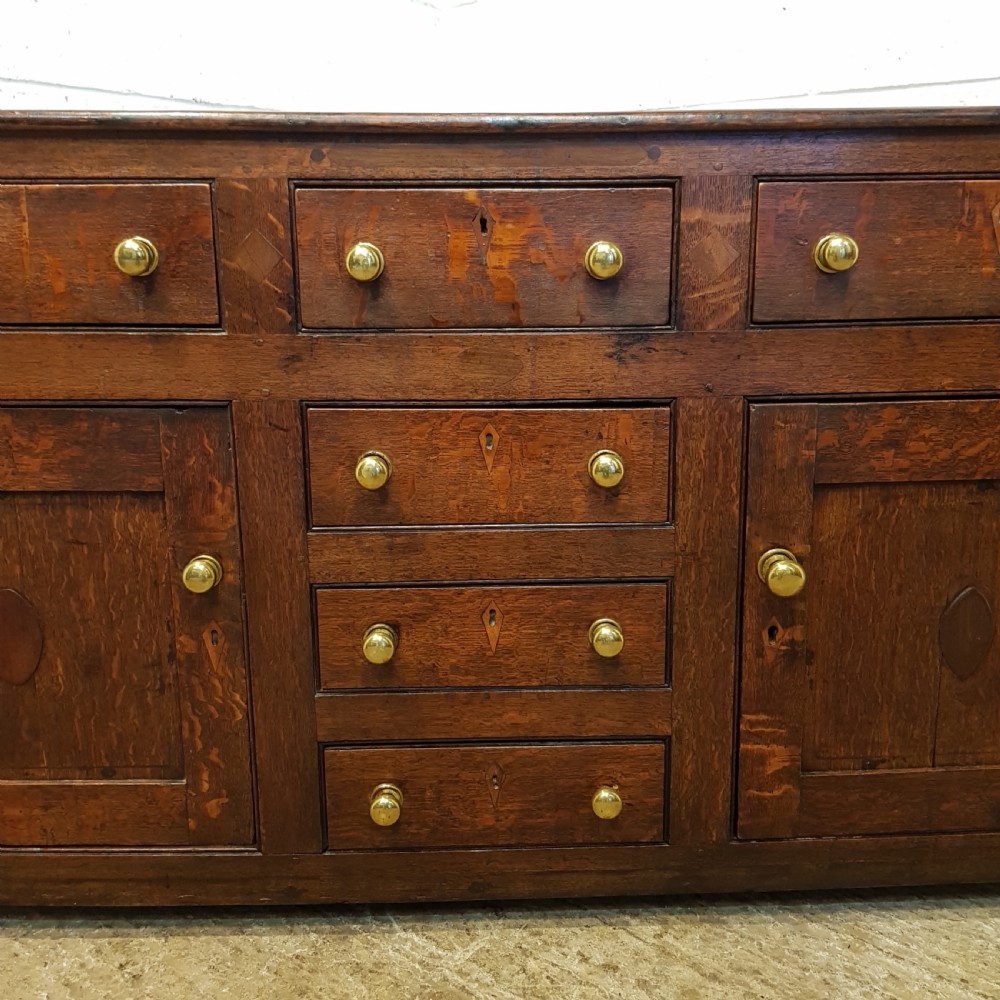 ANTIQUE 18TH CENTURY COUNTRY OAK DRESSER BASE C1780 View V