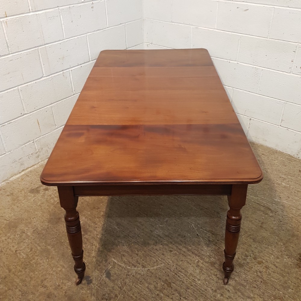 ANTIQUE VICTORIAN MAHOGANY EXTENDING DINING TABLE C1880 View IX