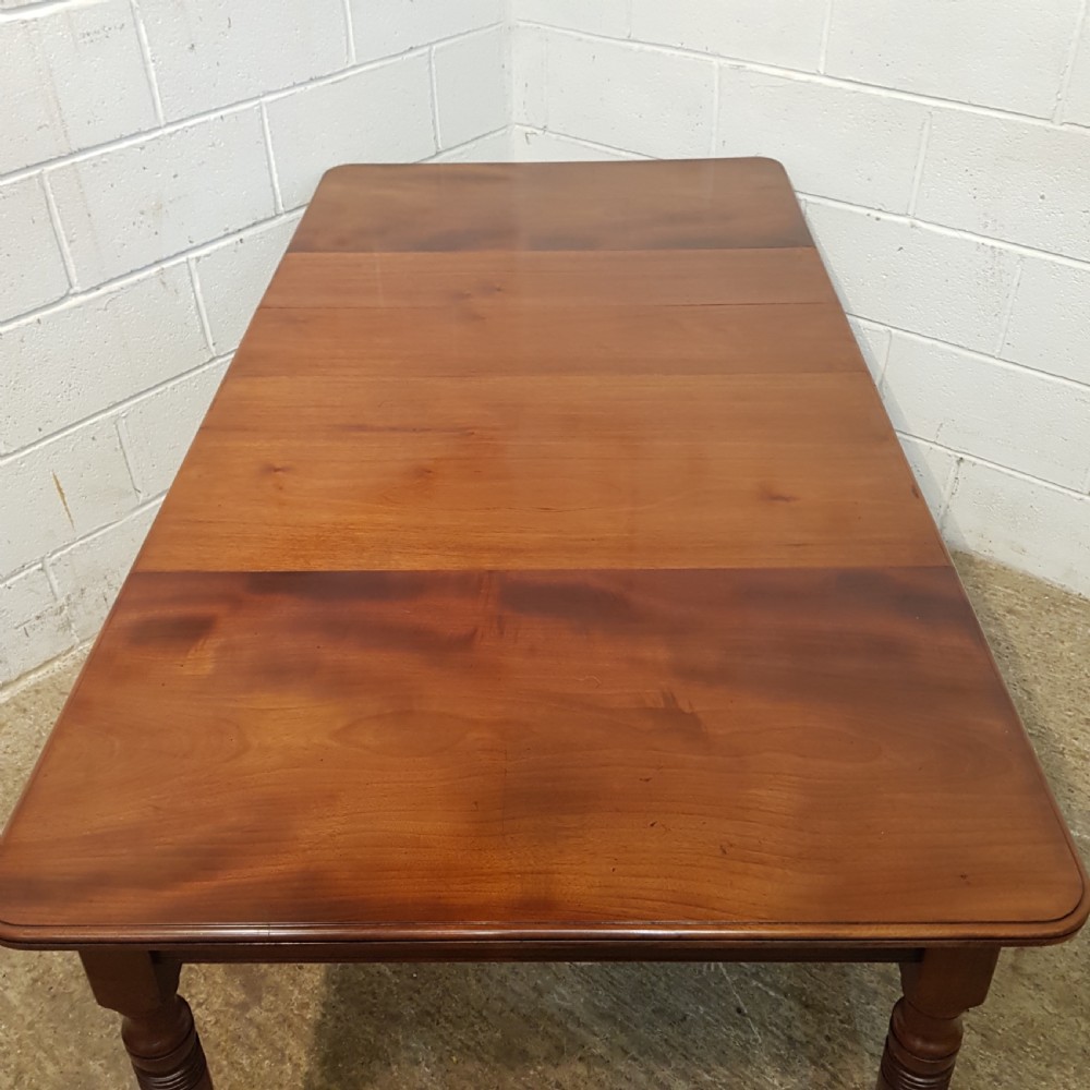 ANTIQUE VICTORIAN MAHOGANY EXTENDING DINING TABLE C1880 View X