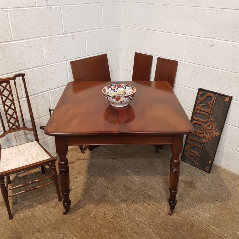 ANTIQUE VICTORIAN MAHOGANY EXTENDING DINING TABLE C1880 View XI