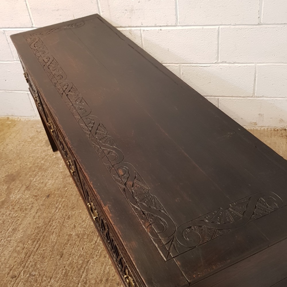 ANTIQUE 18TH CENTURY COUNTRY OAK DRESSER BASE C1780 View VI