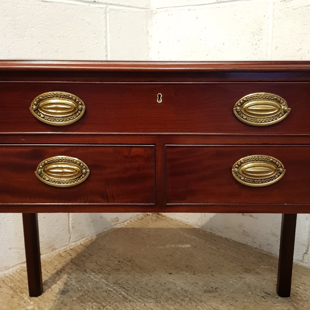 ANTIQUE REGENCY MAHOGANY SIDE TABLE LOWBOY C1820 View III