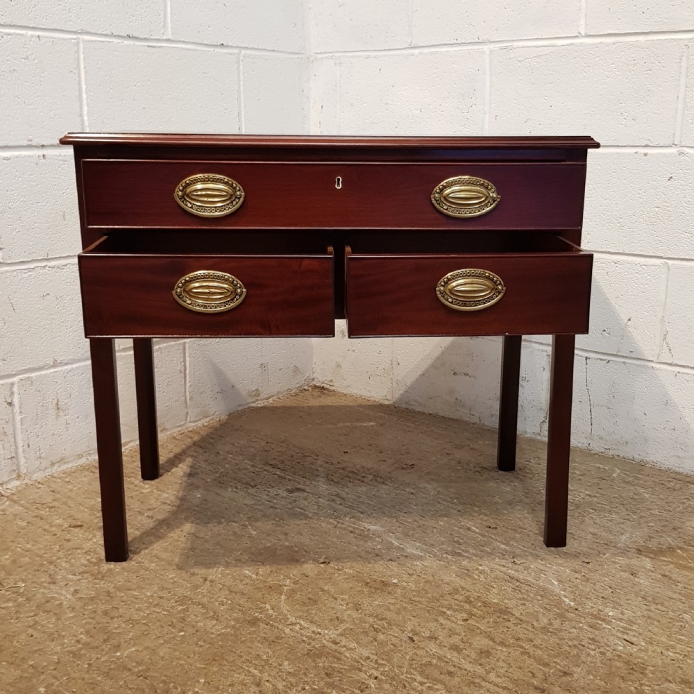 ANTIQUE REGENCY MAHOGANY SIDE TABLE LOWBOY C1820 View IV