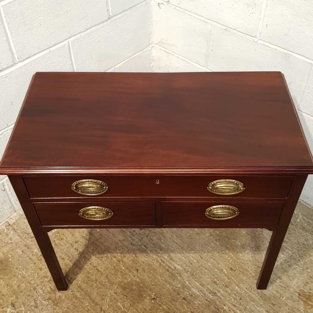 ANTIQUE REGENCY MAHOGANY SIDE TABLE LOWBOY C1820 View V
