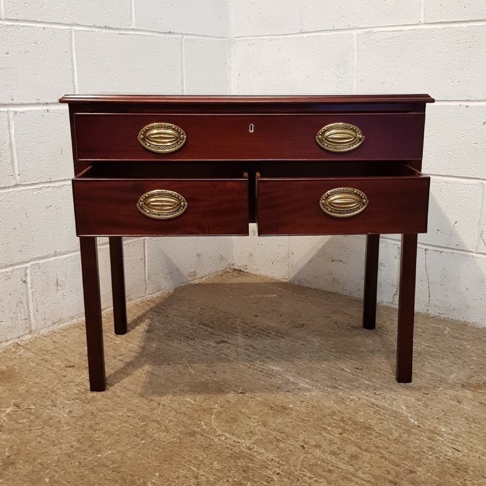 ANTIQUE REGENCY MAHOGANY SIDE TABLE LOWBOY C1820 View VI