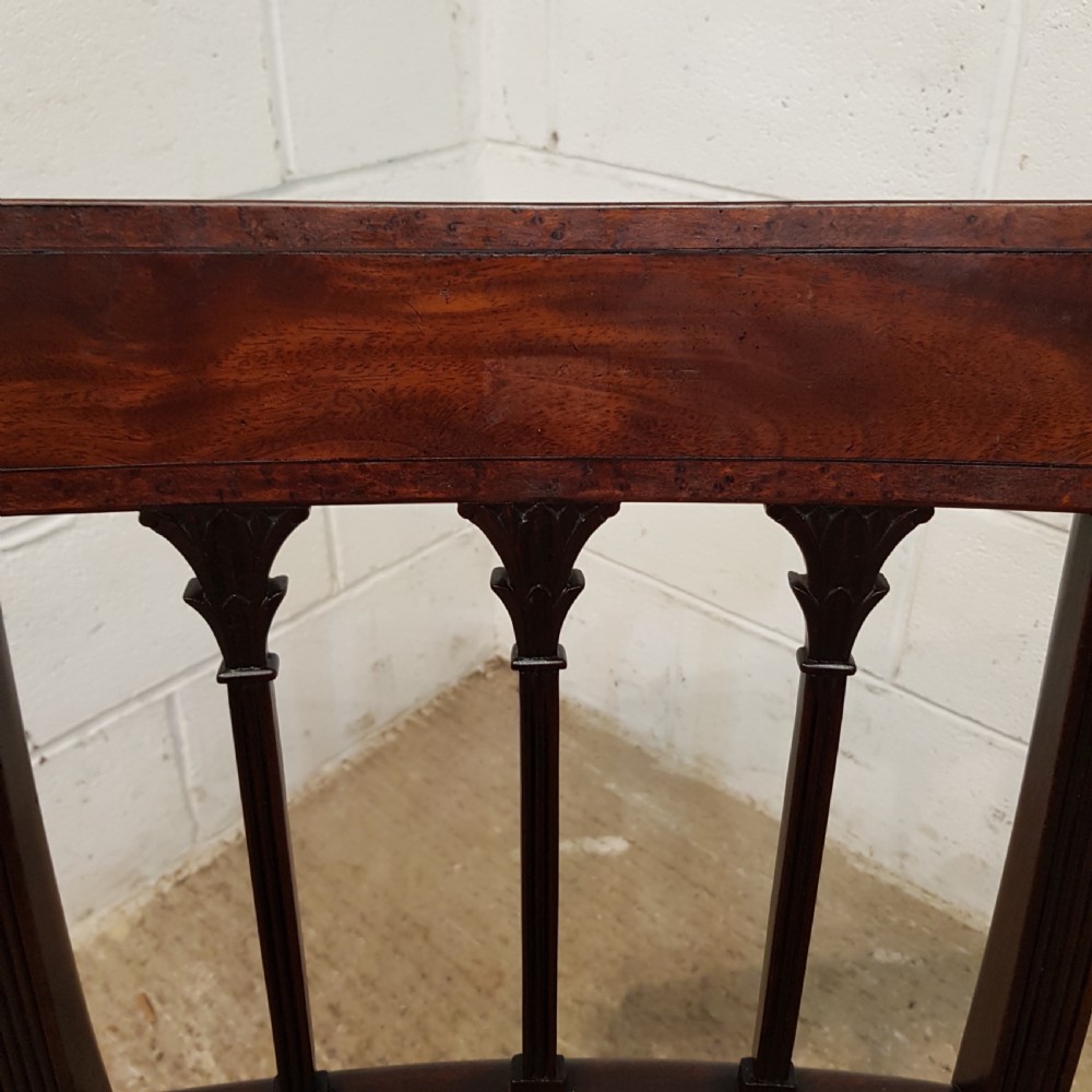 ANTIQUE SET SIX 18TH CENTURY MAHOGANY DINING CHAIRS C1780 View V