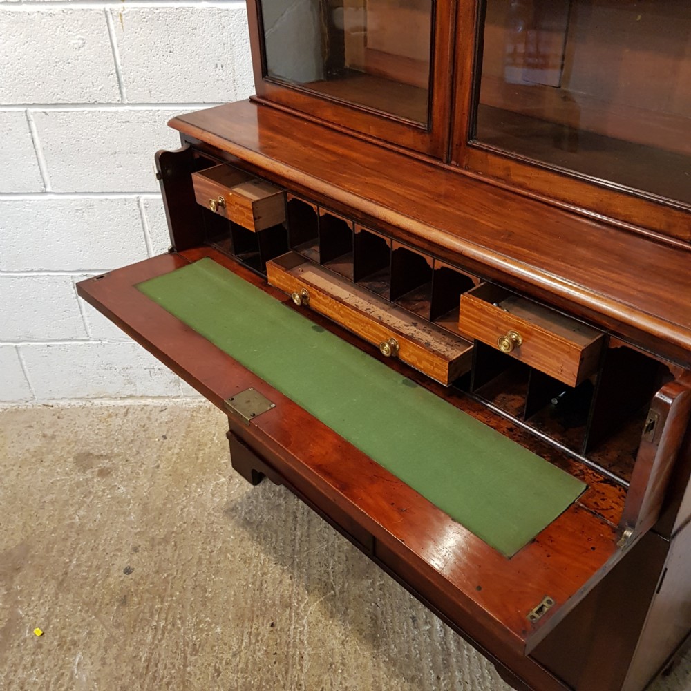 ANTIQUE REGENCY MAHOGANY BOOKCASE SECRETAIRE C1820 View VII
