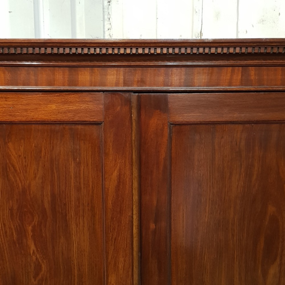 ANTIQUE VICTORIAN REGENCY MAHOGANY DOUBLE WARDROBE C1890 View V