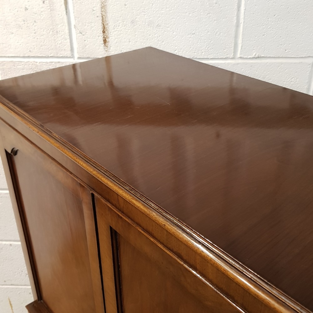 ANTIQUE BURR WALNUT TALLBOY C1920 View V