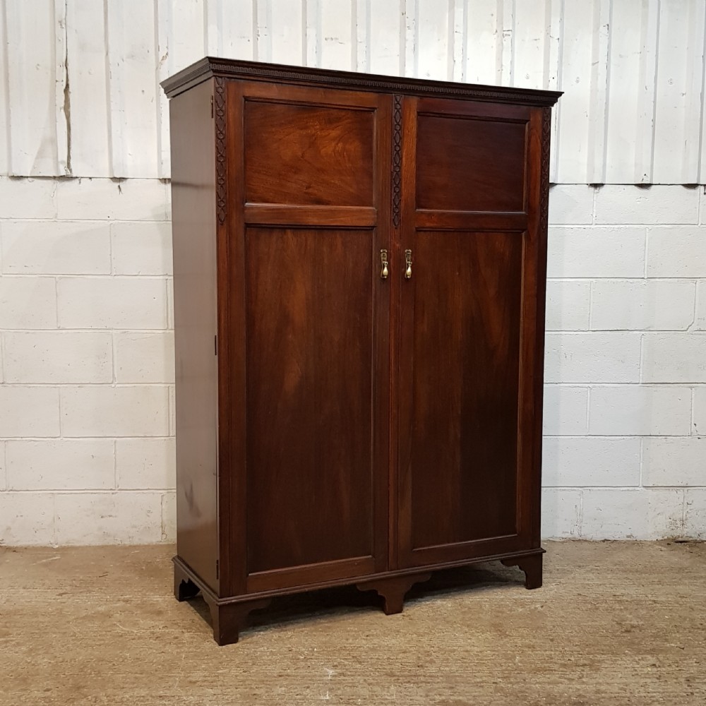 ANTIQUE EDWARDIAN MAHOGANY GENTS FITTED WARDROBE C1900 View VI