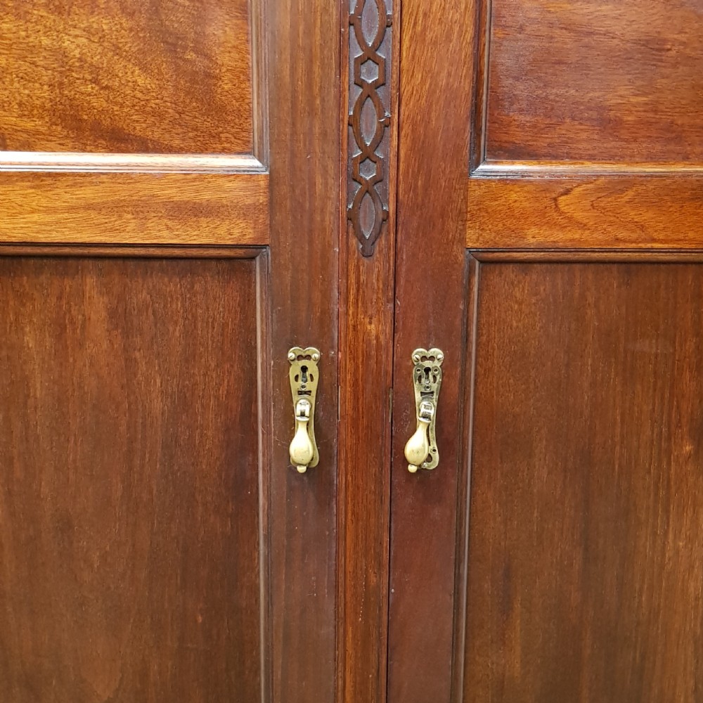 ANTIQUE EDWARDIAN MAHOGANY GENTS FITTED WARDROBE C1900 View VII