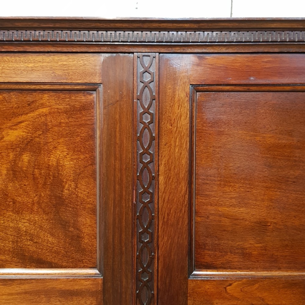 ANTIQUE EDWARDIAN MAHOGANY GENTS FITTED WARDROBE C1900 View VIII