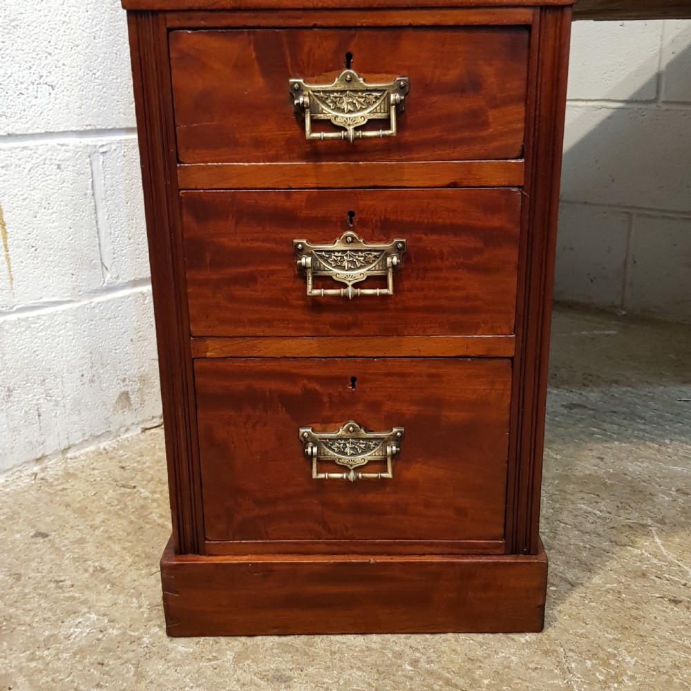 ANTIQUE VICTORIAN MAHOGANY CYLINDER DESK C1880 View VII