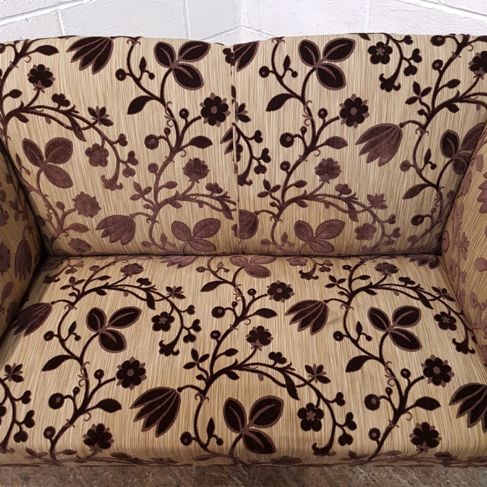 ANTIQUE EDWARDIAN TWO SEATER KNOWLE SOFA C1900 View IV