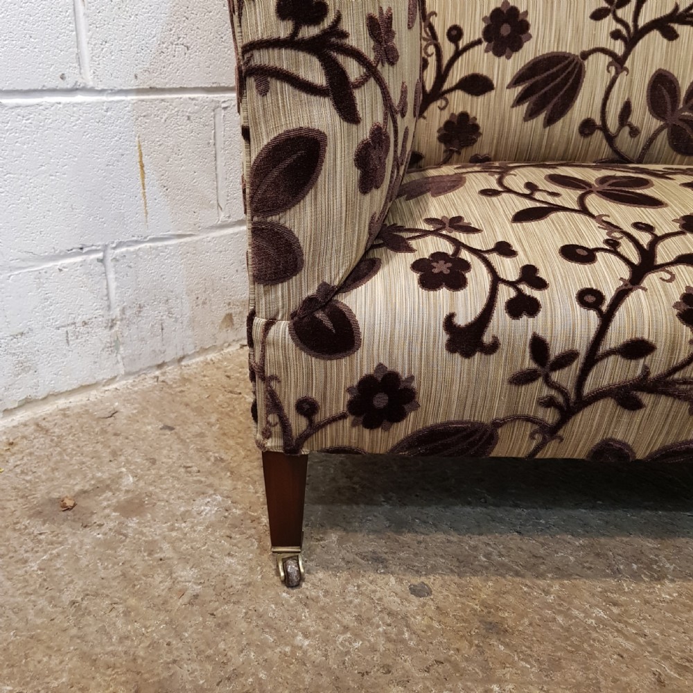 ANTIQUE EDWARDIAN TWO SEATER KNOWLE SOFA C1900 View V
