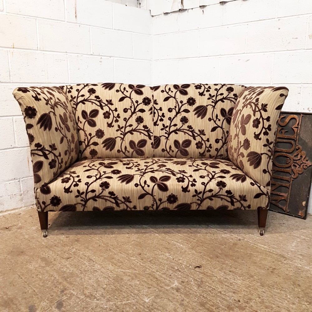 ANTIQUE EDWARDIAN TWO SEATER KNOWLE SOFA C1900 View VII
