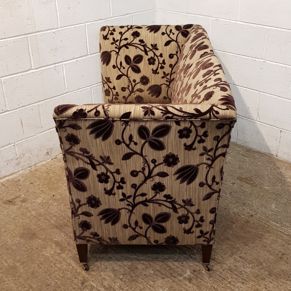 ANTIQUE EDWARDIAN TWO SEATER KNOWLE SOFA C1900 View VIII