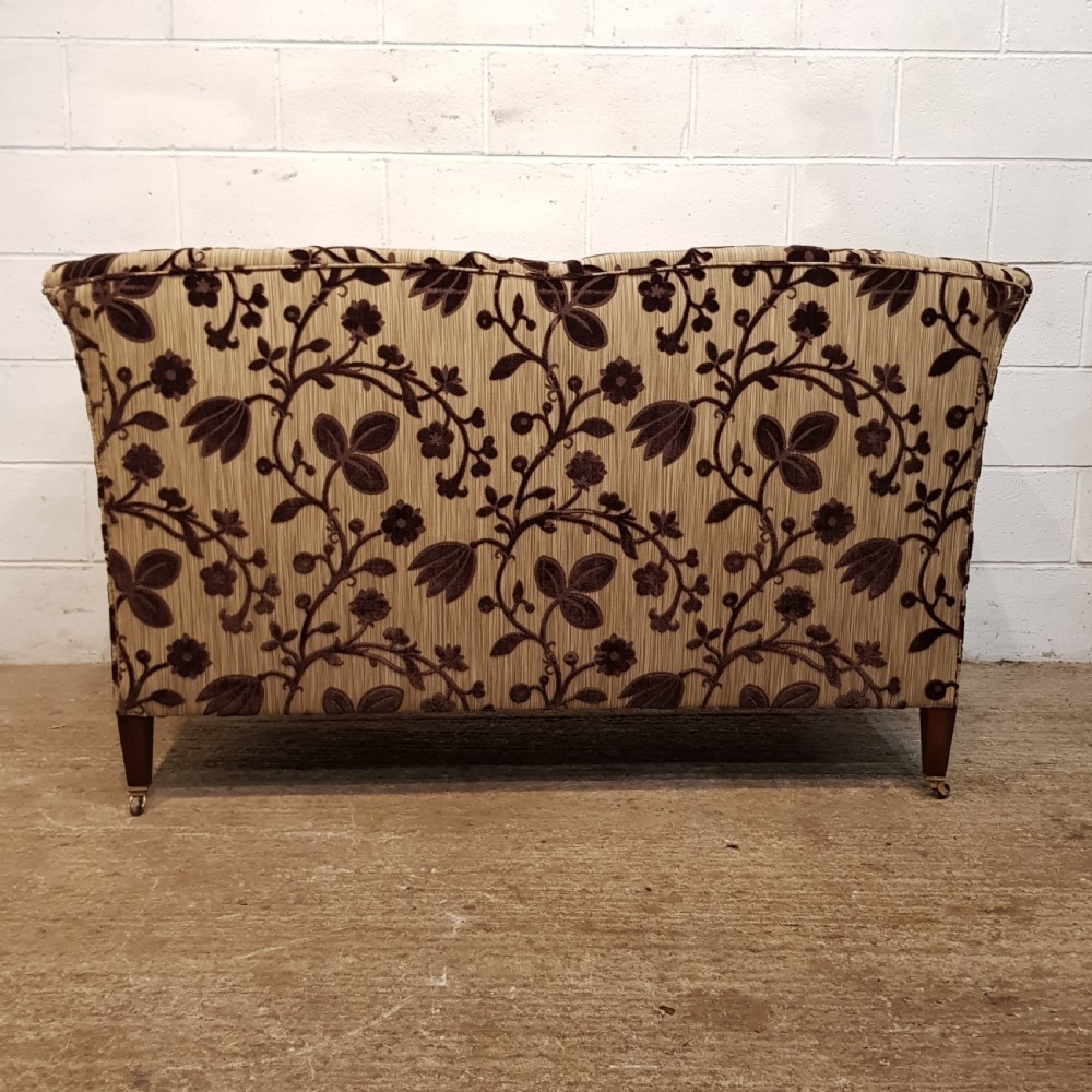 ANTIQUE EDWARDIAN TWO SEATER KNOWLE SOFA C1900 View IX