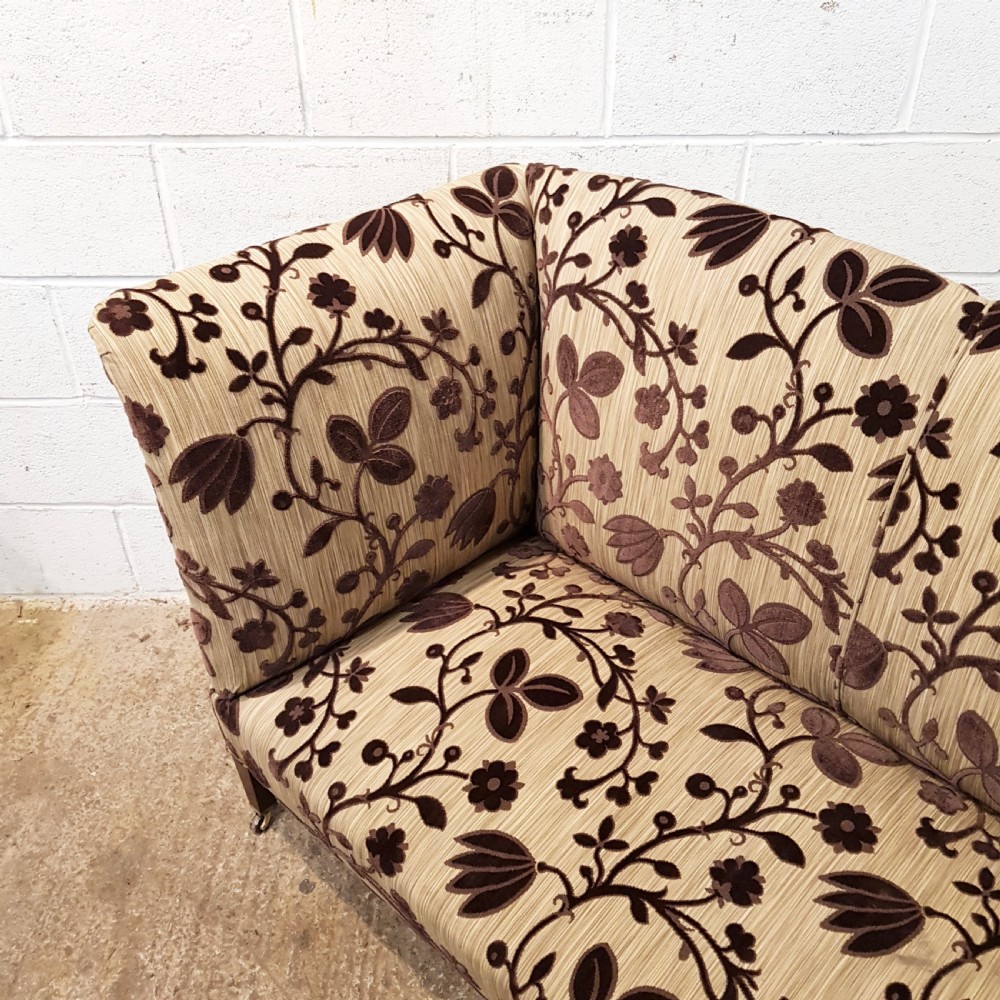 ANTIQUE EDWARDIAN TWO SEATER KNOWLE SOFA C1900 View X