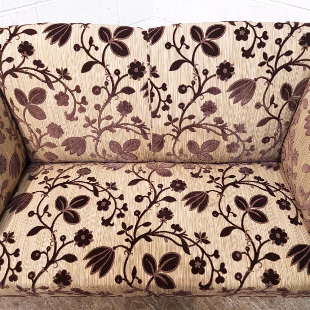 ANTIQUE EDWARDIAN TWO SEATER KNOWLE SOFA C1900 View XI