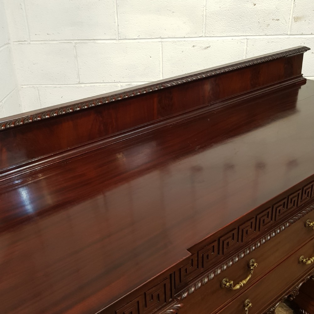 ANTIQUE EDWARDIAN. MAHOGANY CHIPPENDALE SIDEBOARD C1900 View IV