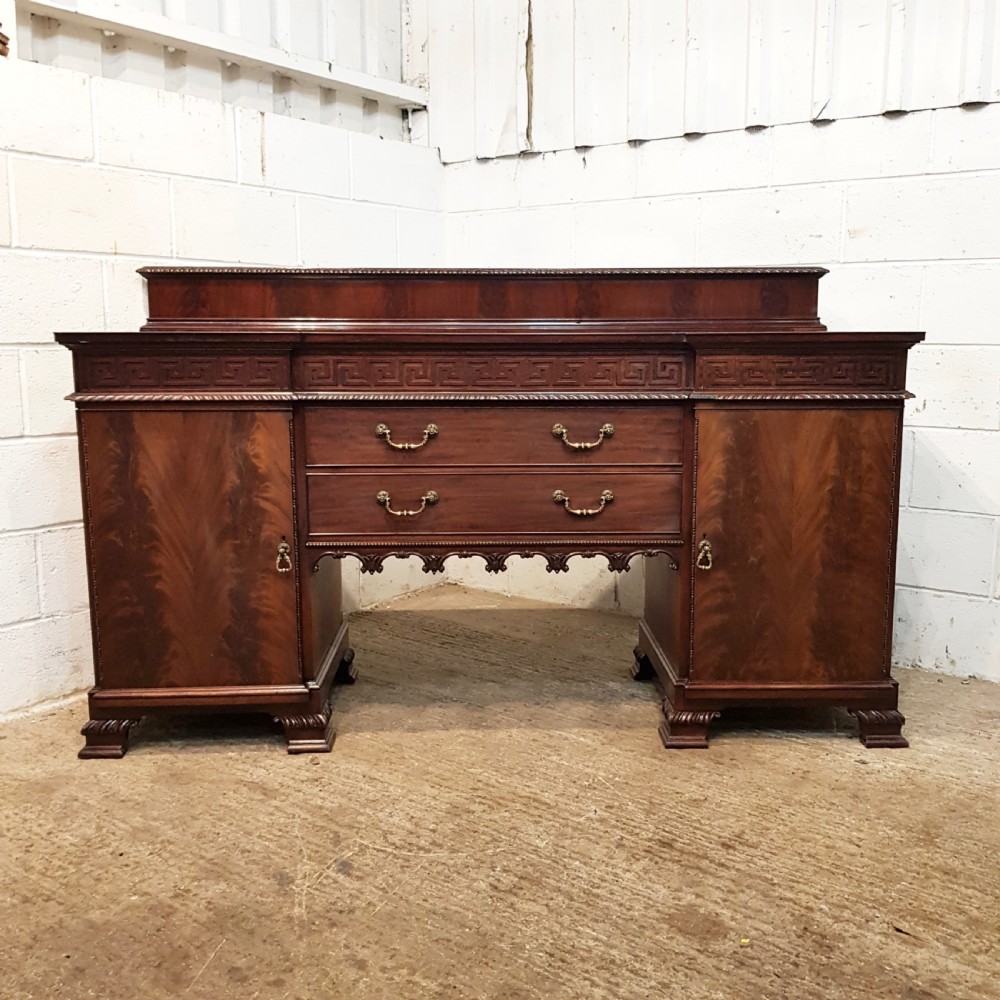 ANTIQUE EDWARDIAN. MAHOGANY CHIPPENDALE SIDEBOARD C1900 View VI