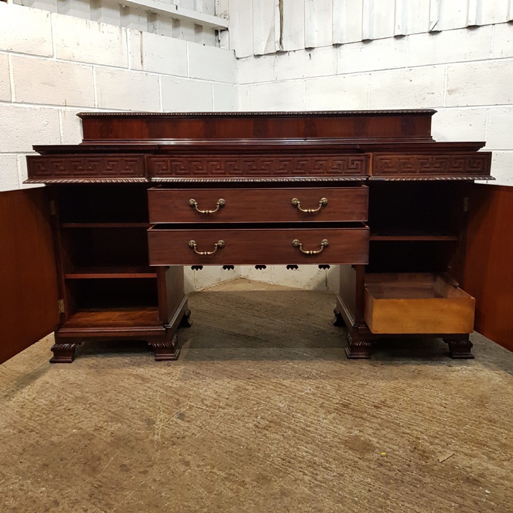 ANTIQUE EDWARDIAN. MAHOGANY CHIPPENDALE SIDEBOARD C1900 View VII