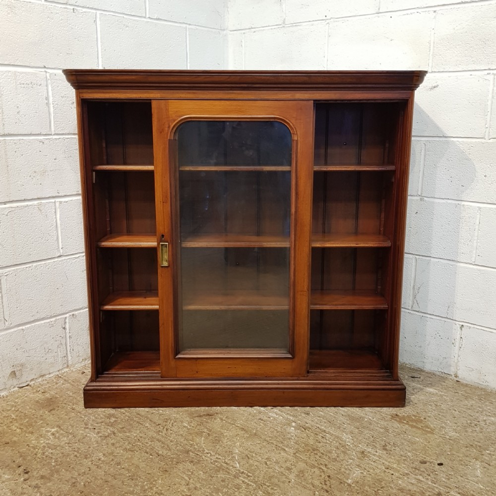 ANTIQUE VICTORIAN MAHOGANY Y GLAZED BOOKCASE C1880 View IV