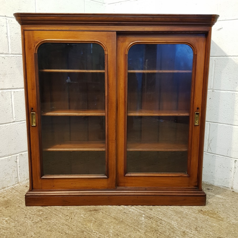 ANTIQUE VICTORIAN MAHOGANY Y GLAZED BOOKCASE C1880 View VI