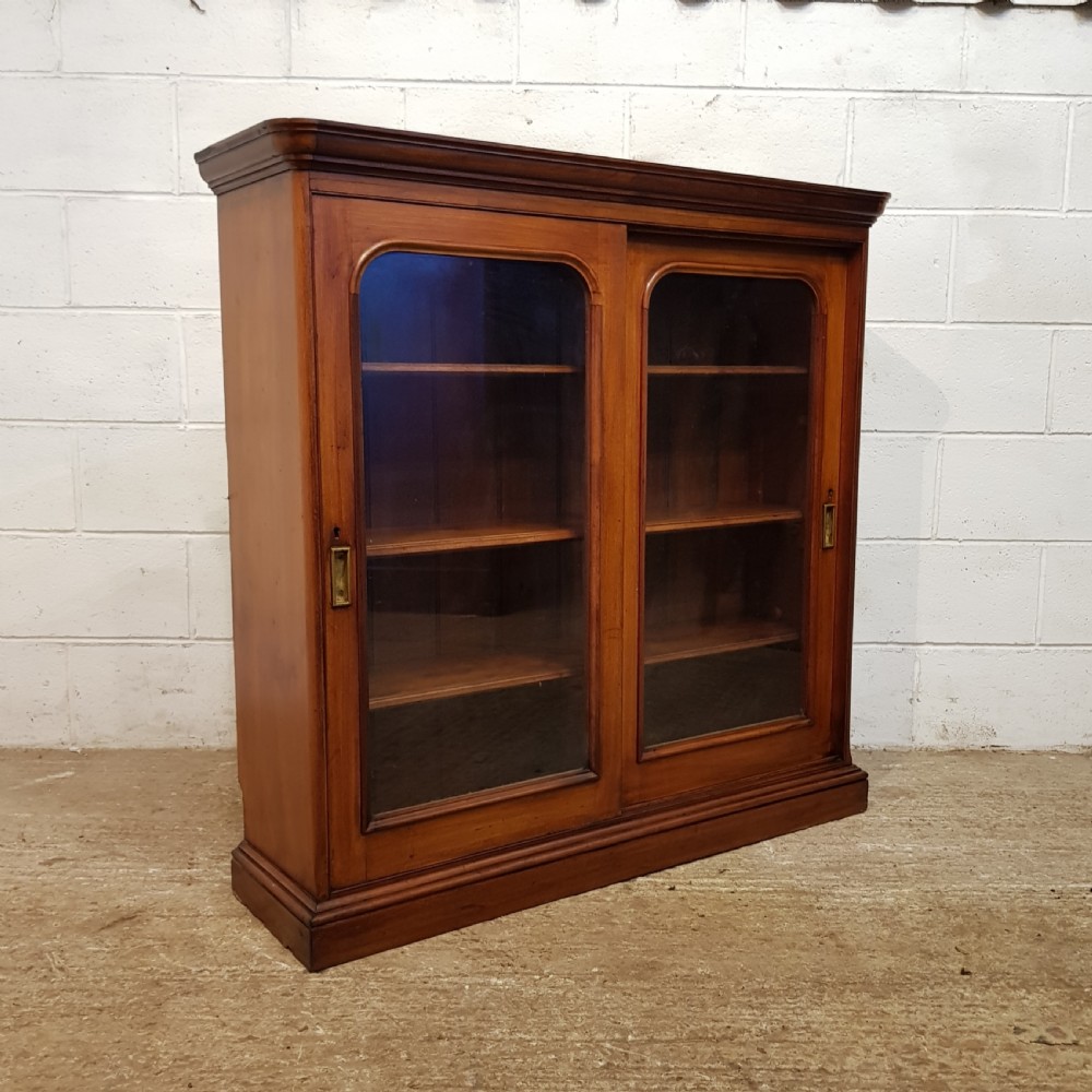 ANTIQUE VICTORIAN MAHOGANY Y GLAZED BOOKCASE C1880 View VII