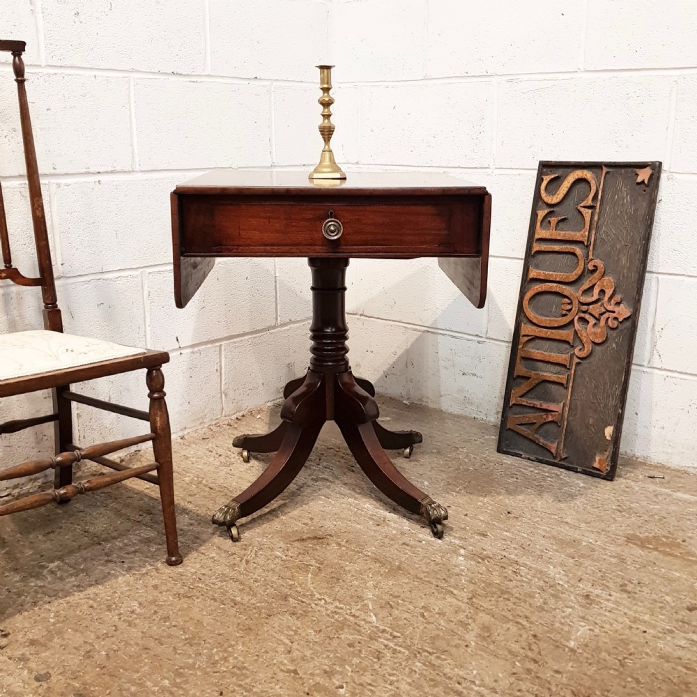 ANTIQUE SMALL REGENCY MAHOGANY SOFA TABLE C1820