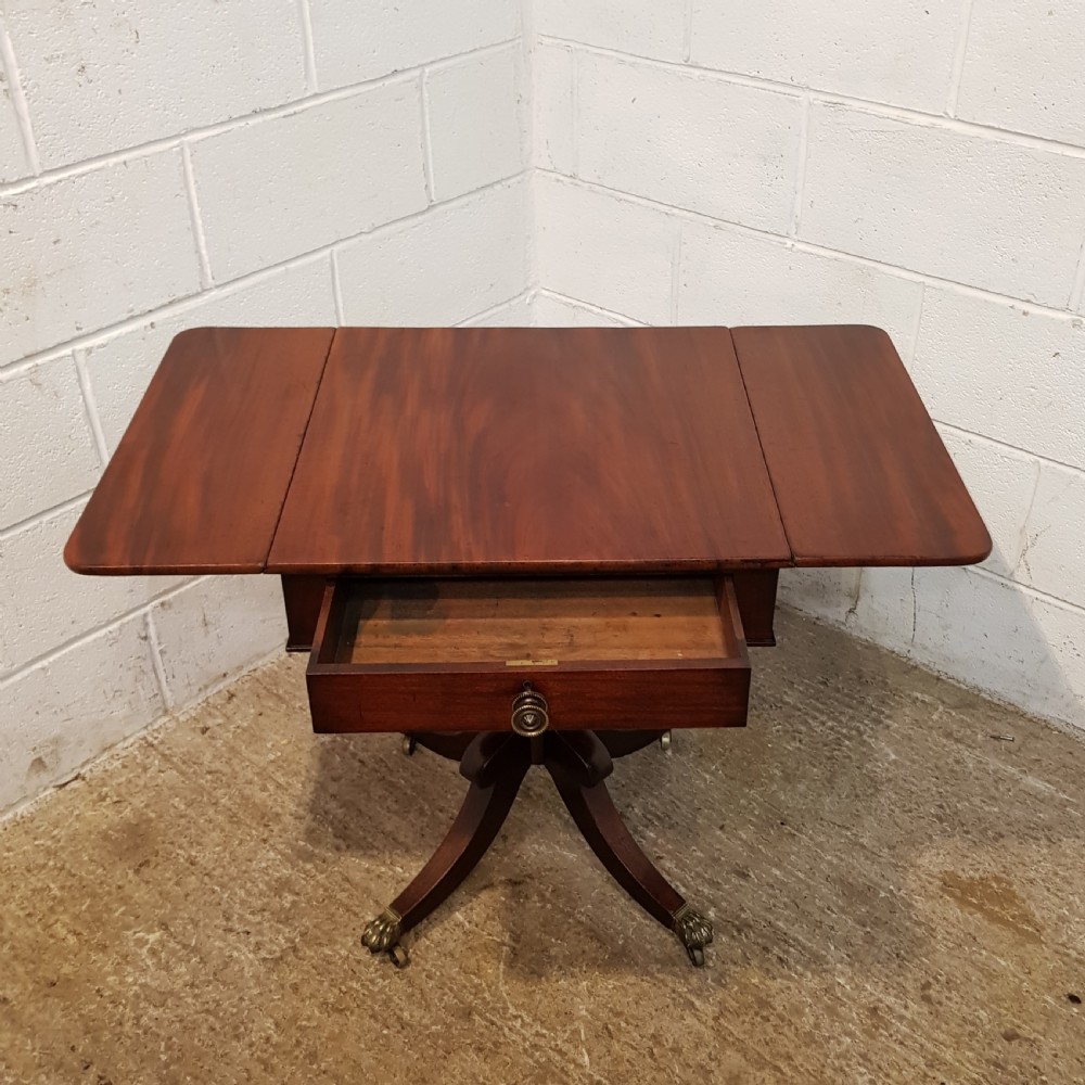 ANTIQUE SMALL REGENCY MAHOGANY SOFA TABLE C1820 View IV