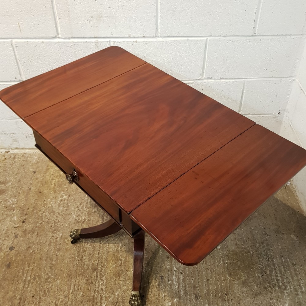 ANTIQUE SMALL REGENCY MAHOGANY SOFA TABLE C1820 View VI